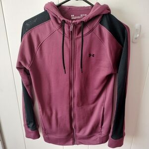 Under Armour Maroon and Black Hoodie